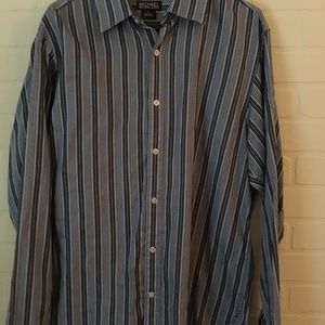 Michael Kors Men’s Shirt Long Sleeves Blue